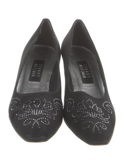 Stuart Weitzman Crystal Embellishments Pumps