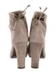 Stuart Weitzman Suede Distressed Accents Lace-Up Boots