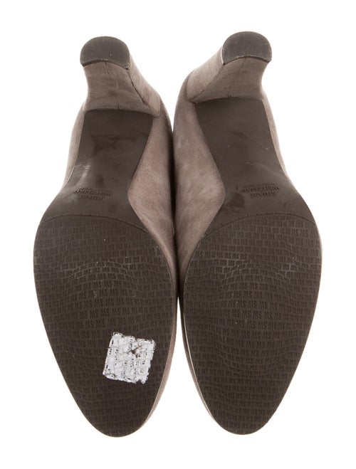 Stuart Weitzman Suede Distressed Accents Lace-Up Boots