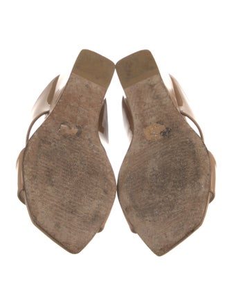 Stuart Weitzman Patent Leather Slides