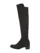 Stuart Weitzman Suede Embroidered Accent Boots