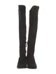 Stuart Weitzman Suede Embroidered Accent Boots