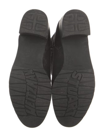 Stuart Weitzman Suede Embroidered Accent Boots