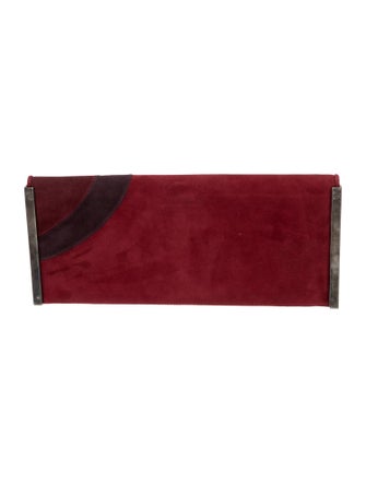 Stuart Weitzman Suede Clutch