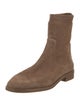 Stuart Weitzman Suede Embroidered Accent Sock Boots