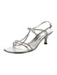 Stuart Weitzman Leather T-Strap Sandals