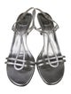 Stuart Weitzman Leather T-Strap Sandals