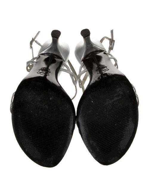 Stuart Weitzman Leather T-Strap Sandals