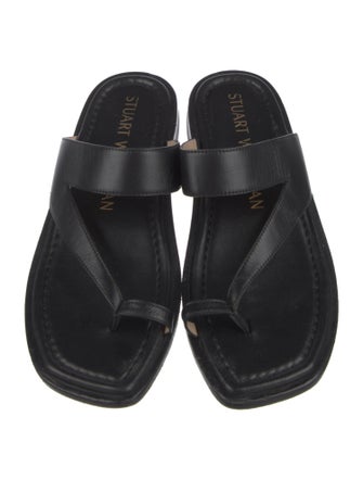 Stuart Weitzman Leather Slides