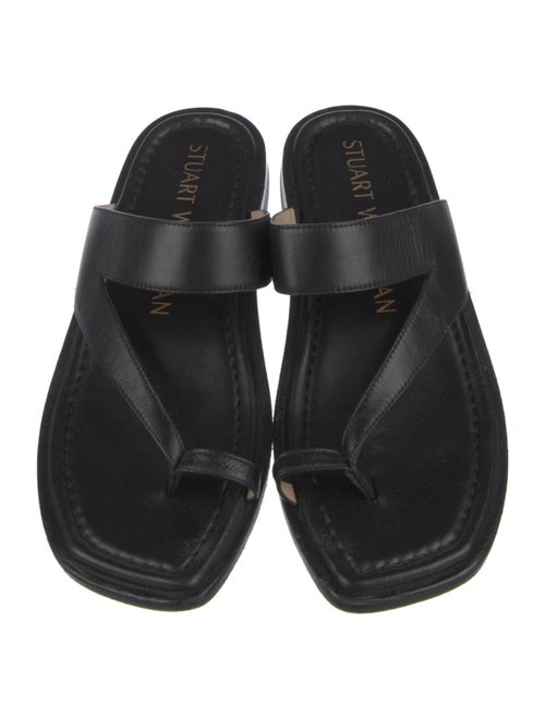 Stuart Weitzman Leather Slides