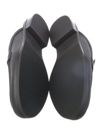 Stuart Weitzman Leather Raw-Edge Trim Mules