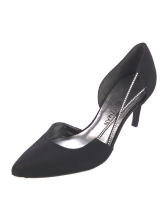 Stuart Weitzman Crystal Embellishments D'Orsay Pumps