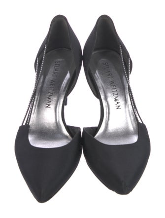 Stuart Weitzman Crystal Embellishments D'Orsay Pumps
