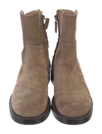 Stuart Weitzman Suede Moto Boots