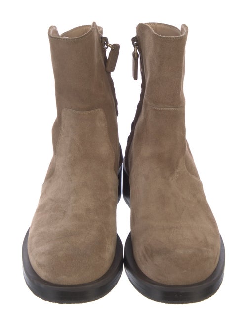 Stuart Weitzman Suede Moto Boots
