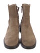 Stuart Weitzman Suede Moto Boots