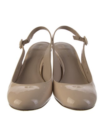 Stuart Weitzman Patent Leather Slingback Pumps