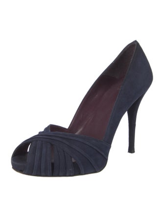 Stuart Weitzman Suede D'Orsay Pumps