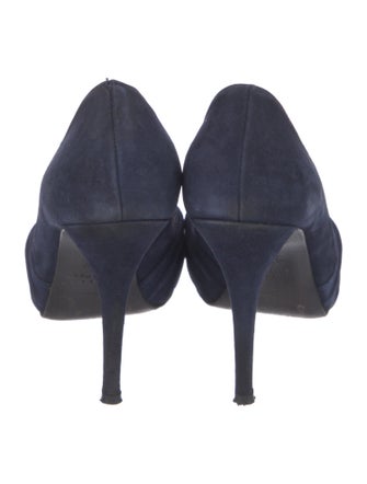 Stuart Weitzman Suede D'Orsay Pumps
