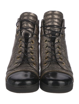 Stuart Weitzman Ponyhair Wedge Sneakers