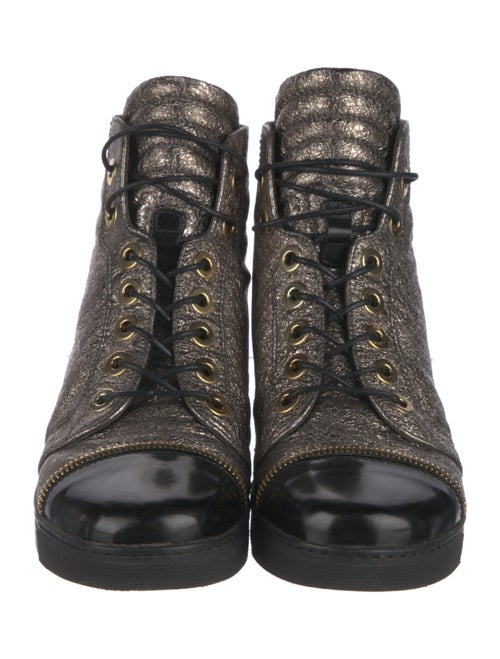 Stuart Weitzman Ponyhair Wedge Sneakers