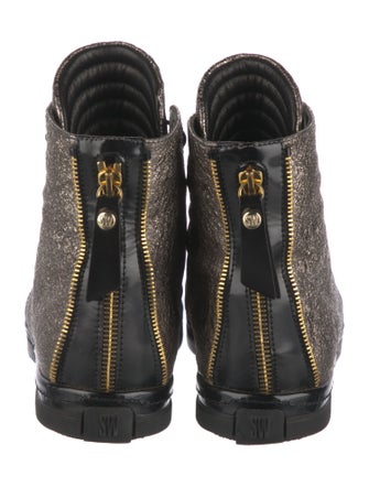 Stuart Weitzman Ponyhair Wedge Sneakers