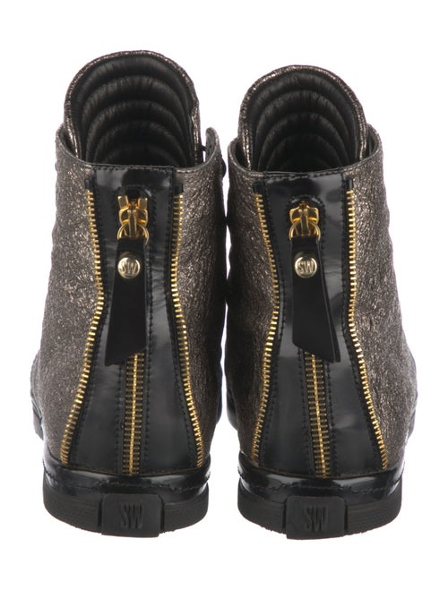 Stuart Weitzman Ponyhair Wedge Sneakers