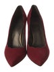 Stuart Weitzman Suede Scalloped Accent Pumps