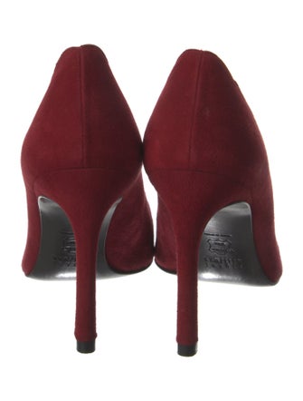 Stuart Weitzman Suede Scalloped Accent Pumps