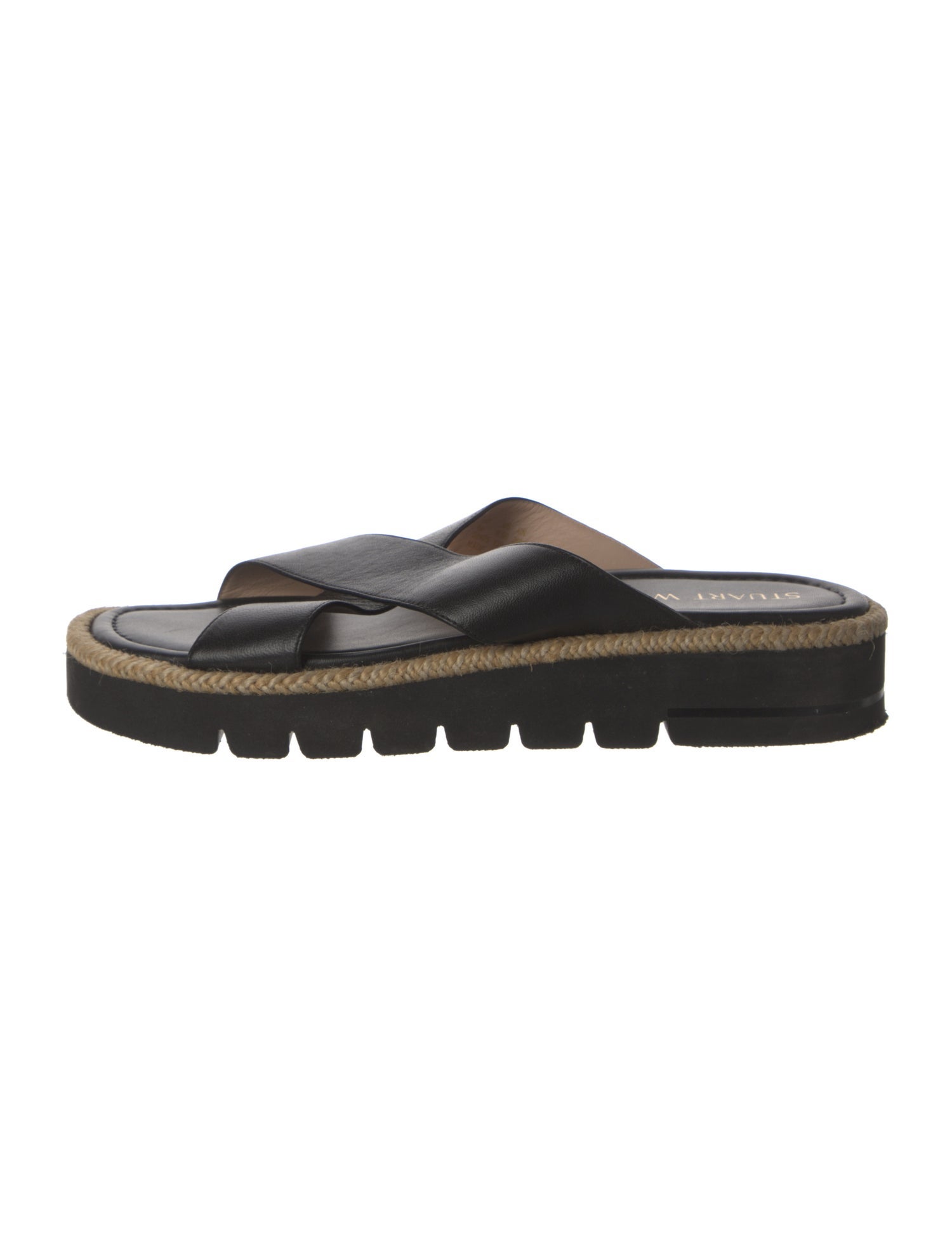 Stuart Weitzman Leather Slides