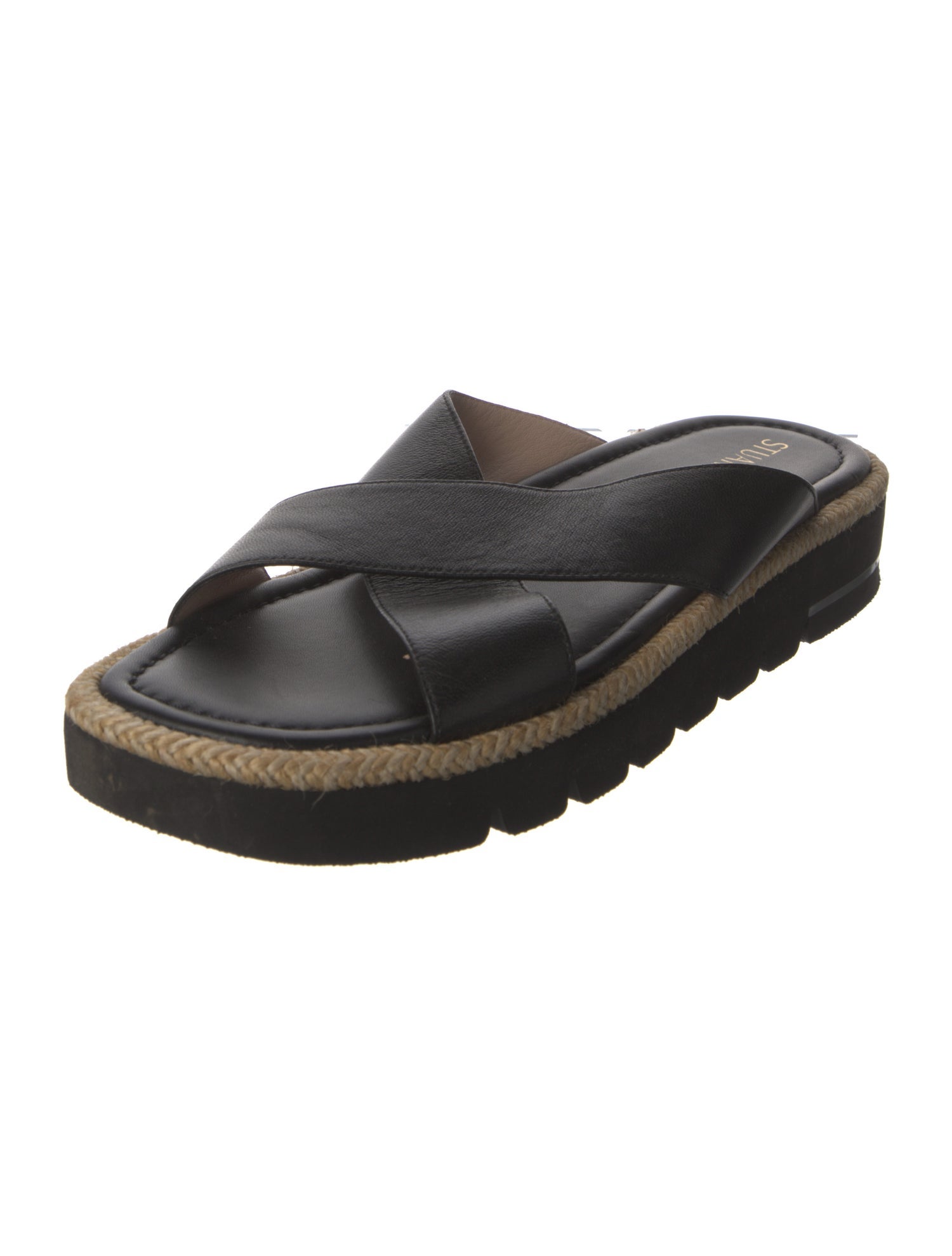 Stuart Weitzman Leather Slides