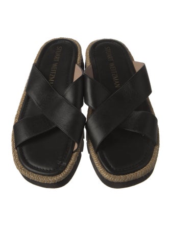 Stuart Weitzman Leather Slides