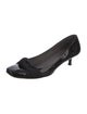 Stuart Weitzman Patent Leather Grosgrain Trim Pumps