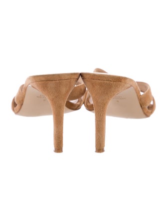 Stuart Weitzman Suede Slides