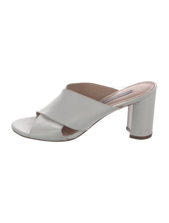 Stuart Weitzman Leather Slides