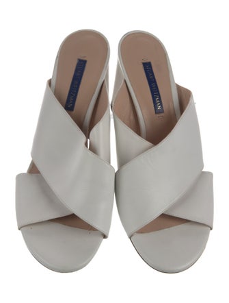 Stuart Weitzman Leather Slides