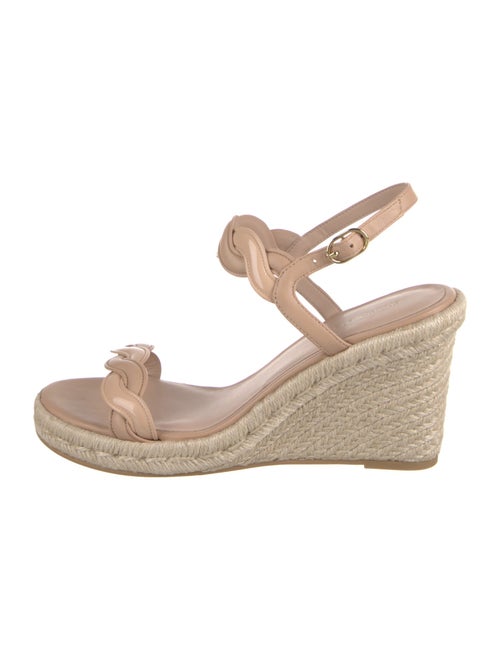 Stuart Weitzman Leather Braided Accents Espadrilles