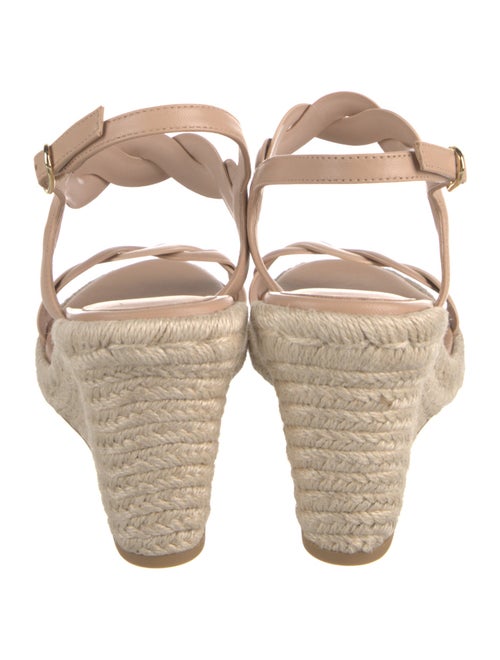 Stuart Weitzman Leather Braided Accents Espadrilles