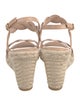 Stuart Weitzman Leather Braided Accents Espadrilles