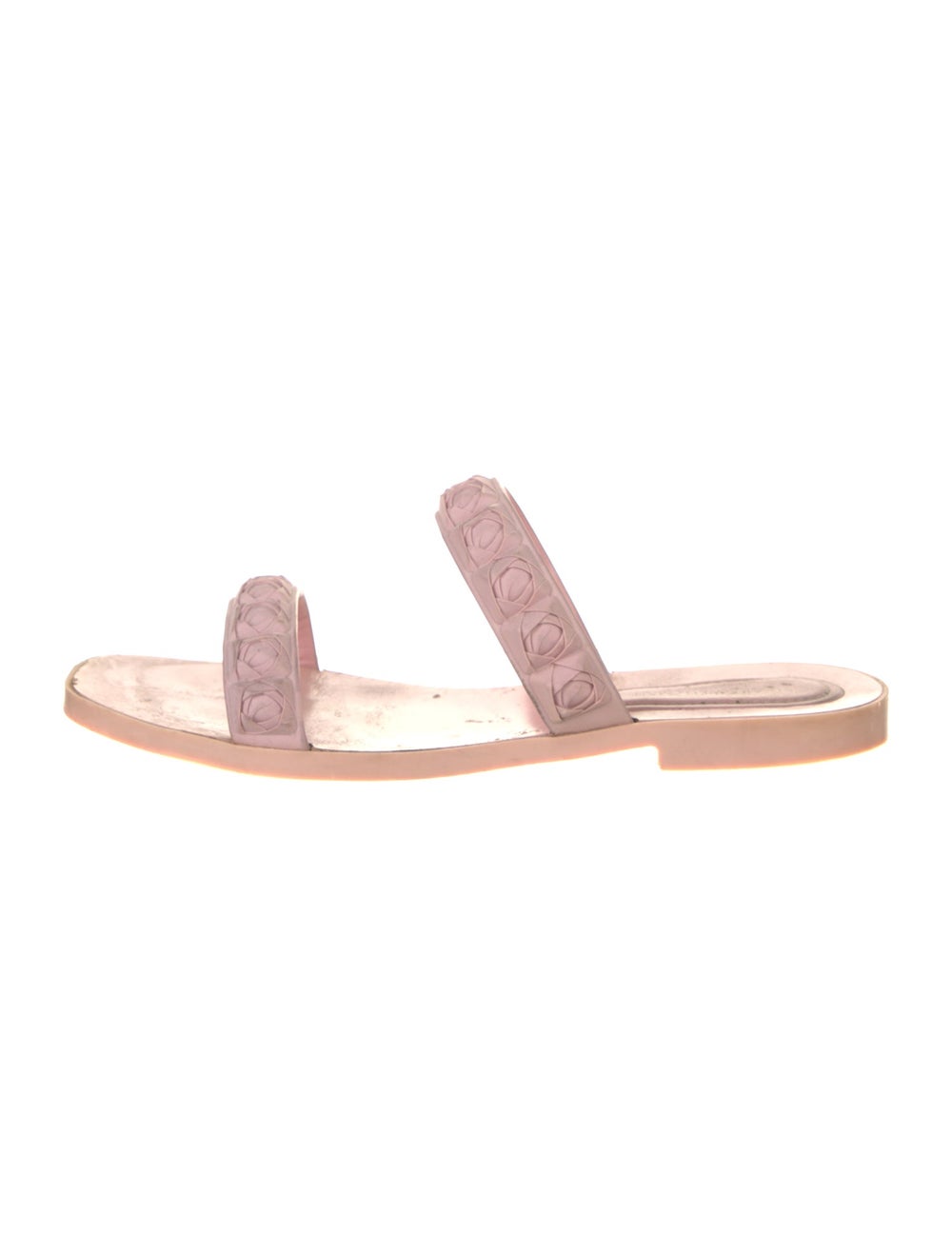 Stuart Weitzman Rubber Slides Pink - image 1