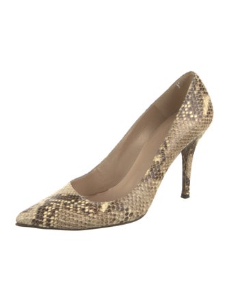 Stuart Weitzman Leather Animal Print Pumps