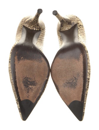 Stuart Weitzman Leather Animal Print Pumps