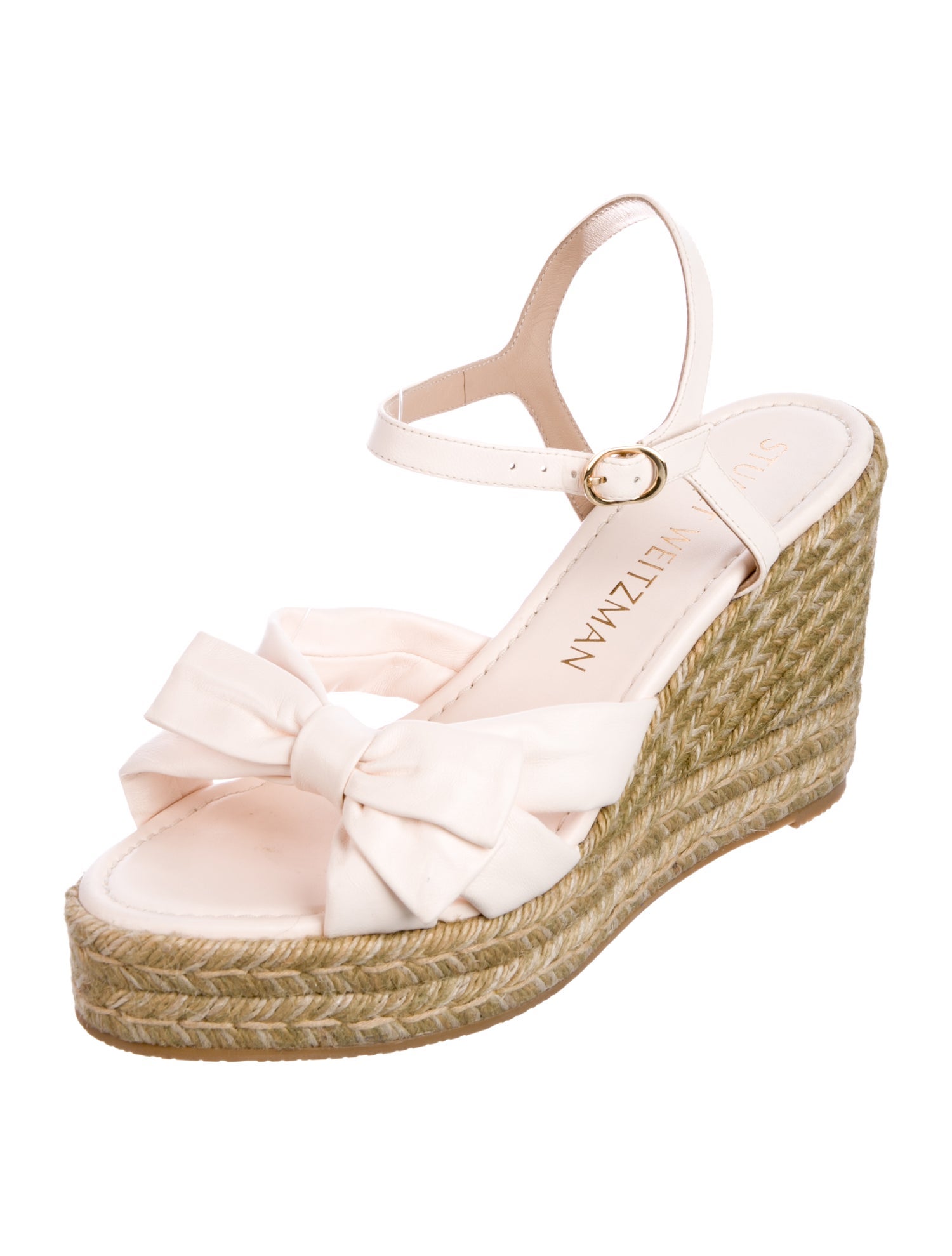 Stuart Weitzman Leather Espadrilles