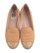Stuart Weitzman Suede Crystal Embellishments Loafers