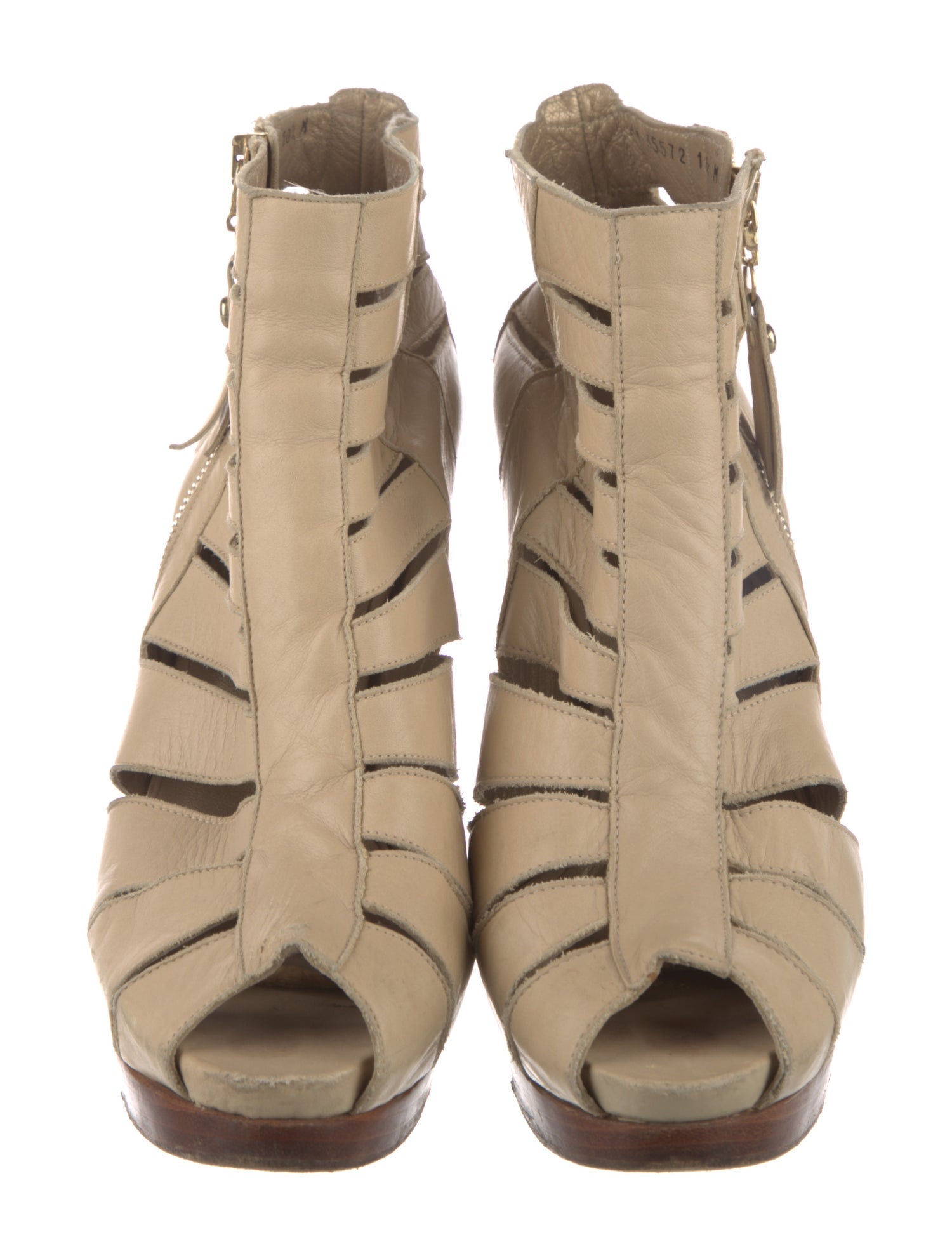 Stuart Weitzman Leather Cutout Accent Pumps