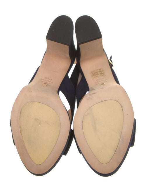 Stuart Weitzman Suede Slingback Sandals