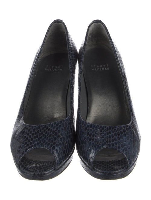 Stuart Weitzman Leather Animal Print Pumps