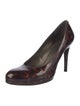 Stuart Weitzman Patent Leather Animal Print Pumps