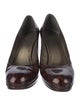 Stuart Weitzman Patent Leather Animal Print Pumps