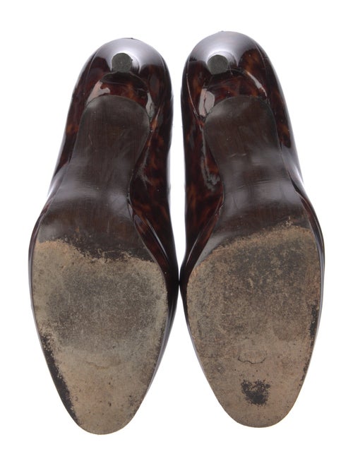 Stuart Weitzman Patent Leather Animal Print Pumps